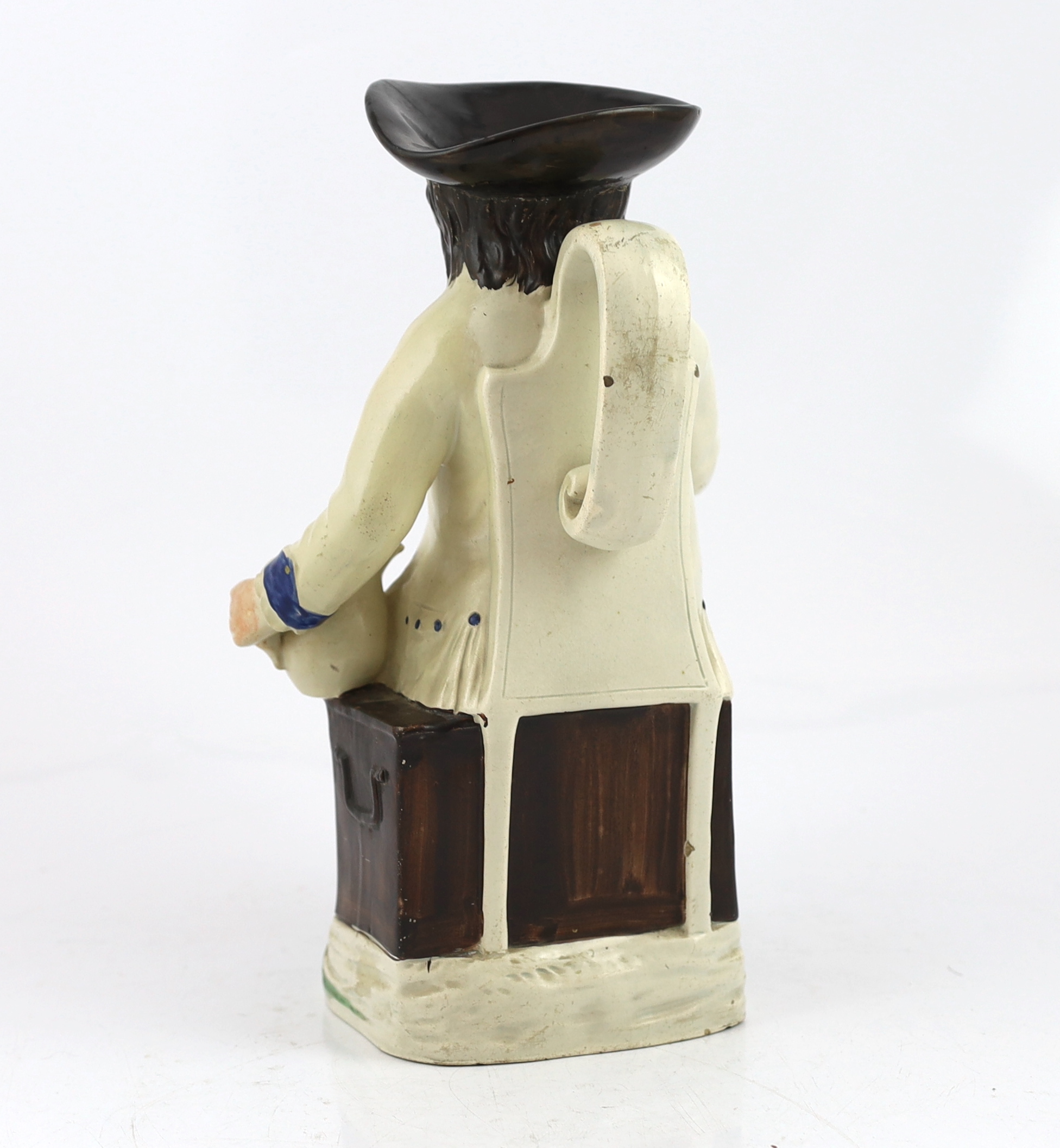 A Staffordshire pearlware sailor Toby jug, c.1800-10, restoration